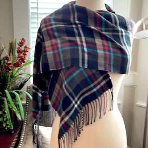 Black Gray Pink Blue White cashmere feel shawl scarf
